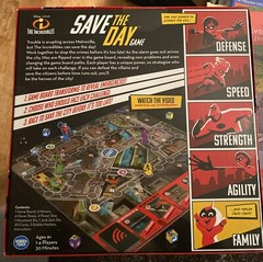Disney Pixar The Incredibles Movie Save The Day Kids Family Board Game (New)