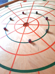 Vintage Carrom Industries No. 85 Game Board Complete w/ Original Manual & Pieces