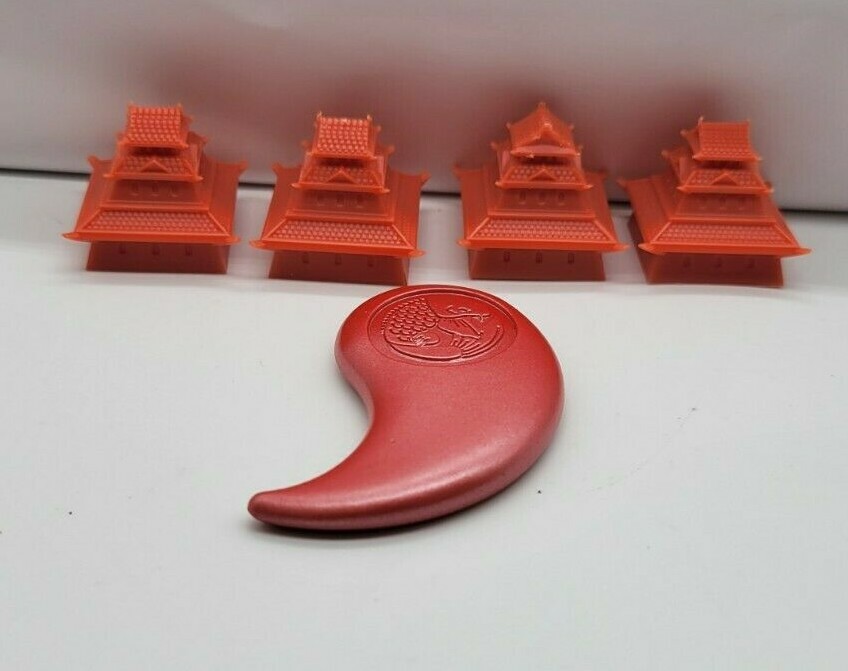 Rising Sun Daimyo CMON Koi Plastic Alliance markers & strongholds