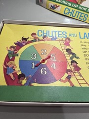 Milton Bradley Chutes and Ladders Board Game 1970 2+ Players Ages 4-10 4555
