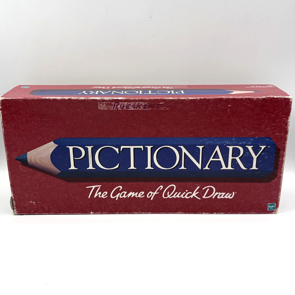 Vintage 2000 Pictionary The Game Of Quick Draw Board Game – 100% Complete