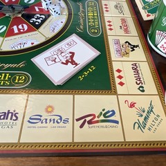 Casino Royale Board Game-combines Elements of Craps Roulette Poker-Complete Set
