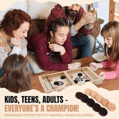 Fast Sling Puck Game – Super Winner Slingshot Board – It Shot 2 Player Hockey