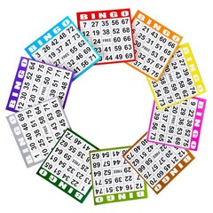 Bingo Game Cards – 100 Books of 10 Sheets – Fun Family Activity, Party Supplies