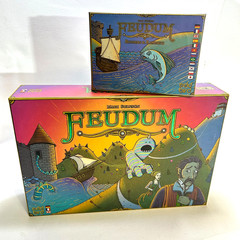 Feudum Board Game + Rudders & Ramparts Expansion Pack Strategy Game Brand New