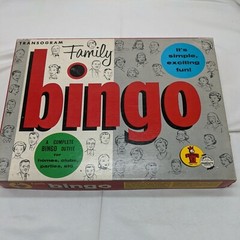 Family Bingo Transogram Toys And Games 1964 Vintage Board game