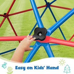 Climbing Dome Swing Set LED Saucer 800lb Jungle Gym Outdoor 3-8 8-12 Hapfan Kids