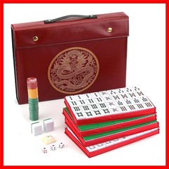 Chinese Mahjong Set X-Large 146 Numbered Melamine 1.5″ Large Size Tile with C…