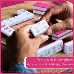 160 Pcs American Mahjong Set 1.2 Inch 160 Mahjong Tiles Set with Melamine Hand C