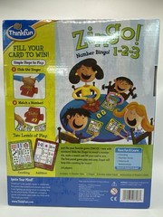 ThinkFun Zingo! 1-2-3 Number Bingo Game 4+ Years 2-6 Players Double-Sided Cards