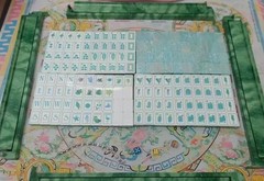 Coral & Coast Inspired 4-Layer American Mahjong Tiles