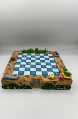 Lawns & Tortoise & Hares Oh My! Checker Set with Frog Playing Pieces Used In Box