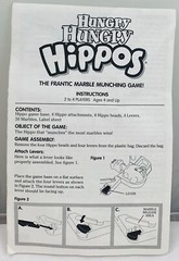 1998 Hungry Hungry Hippos Game by Milton Bradley Complete Good Cond FREE SHIP