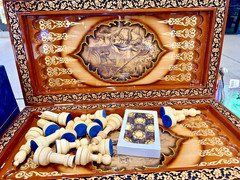 Own the Only One – Luxury Walnut Wood Backgammon Chess Board Handmade 24 In