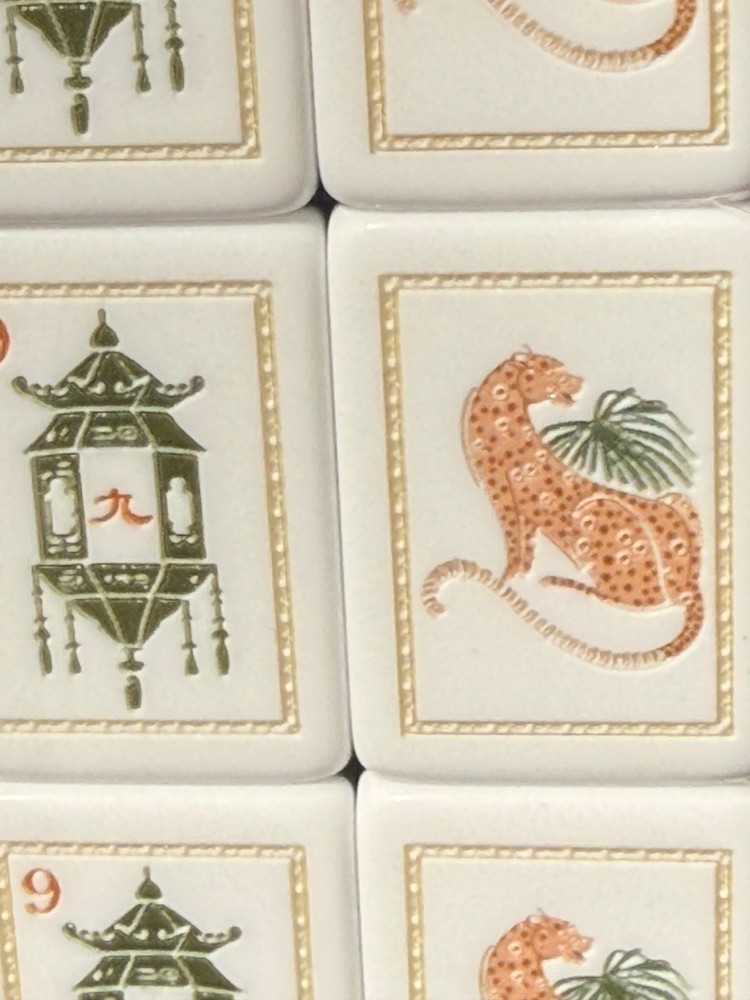 Lotus mahjong tiles