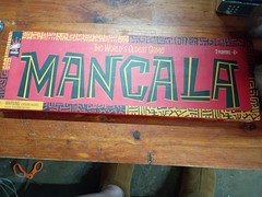 Mancala Game from Africa Age-Old Game of Strategy Solid Wood Board/Marbles