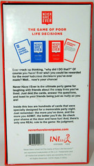 Never Have I Ever Party Card Game 4-12+ Players – New – Opened Box