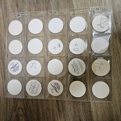 Vintage 1990s Mix Lot of 150 Pogs and 1 Metal Slammers Plus Binder Sleeves