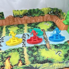 1992 Forbidden Bridge Board Game Milton Bradley Works *not Complete*