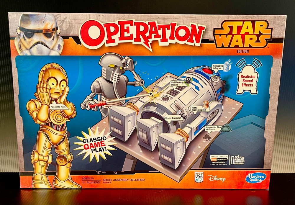 Hasbro R2-D2 OPERATION – Star Wars Edition! 100% Complete & Original!