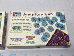 Vintage Winnie The Pooh 1996 Memory Game 100% Complete Milton Bradley Ages 3-6