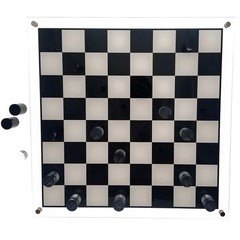 NEW! OnDisplay Deluxe Acrylic Checkers Set – 3D Luxe Crystal Board Game
