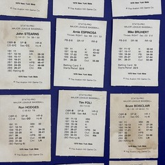 Avalon Hill MLB Statis-Pro Baseball – 1978 New York Mets Lot of 25 Player Cards