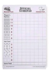 Mexican Train and Chicken Foot Dominoes Scorepad/Scoring Sheets 8.2 x 5.5 Inc…