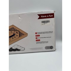 Wooden Fast Sling Puck Game Tabletop Board Game Competitive Skill Toy