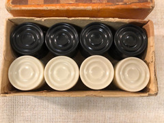 Soviet checkers in original box USSR vintage complete set Шашки 1960s Ukraine