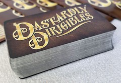 2016 DASTARDLY DIRIGIBLES Steampunk Airship Building Card Game EUC Complete