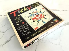 Vintage Toddler Game “TICKY The Clown Clock” 1956 Happy Hour Inc. – COMPLETE