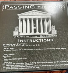 PASSING THE BAR BOARD GAME 1999 by P&R Educational Games LAW COMPLETE ~NICE!