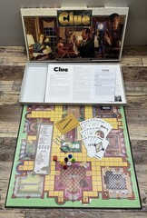 Clue 1992 Hasbro Classic Detective Board Game 100% Complete Good Condition