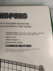 Vintage Nerf Ping Pong Table Tennis Game Complete 1982 USA Family Fun