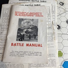 Complete! KRIEGSPIEL – Vintage 1970 Avalon Hill~BOOKCASE BOARD GAME 100%