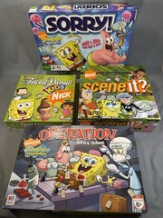 SpongeBob SquarePants Board Game Lot. Sorry Operation Trivial Pursuit Scene It