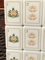 Lotus mahjong tiles