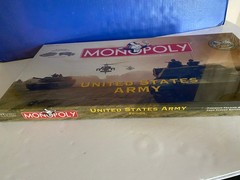 NEW United States US Army Edition Monopoly 2002 Hasbro Board Game Pieces Sealed