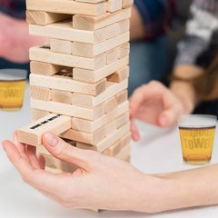 Tumbling Tower Party Game – 52 Pieces for Epic Fun & Competitive Nights
