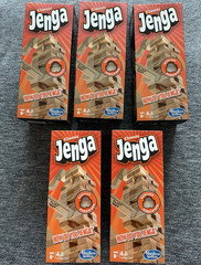 Hasbro Gaming Jenga Genuine Hardwood Blocks Family Strategy Game 1+ Players 6+
