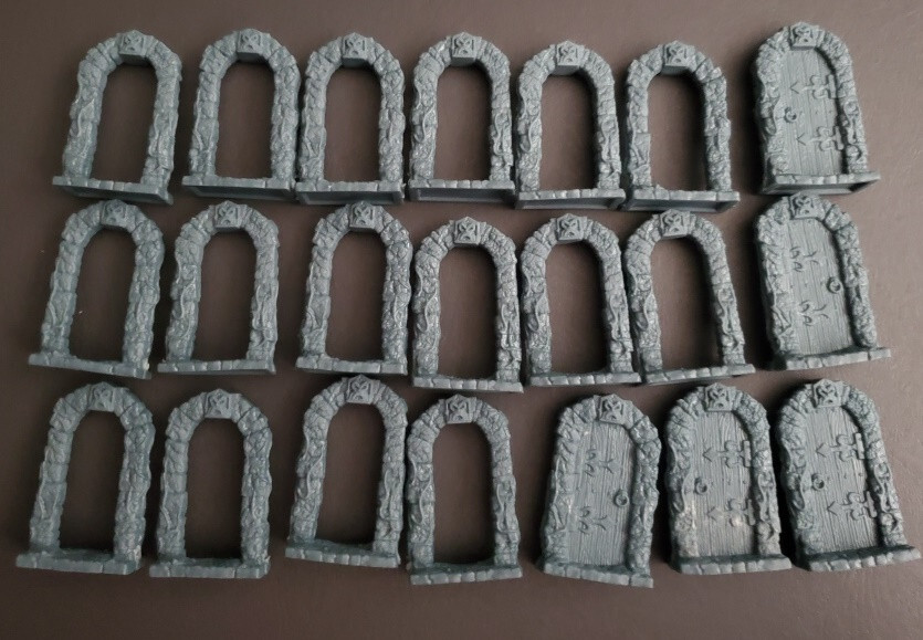 Heroquest Complete Door Set 28mm Dungeon