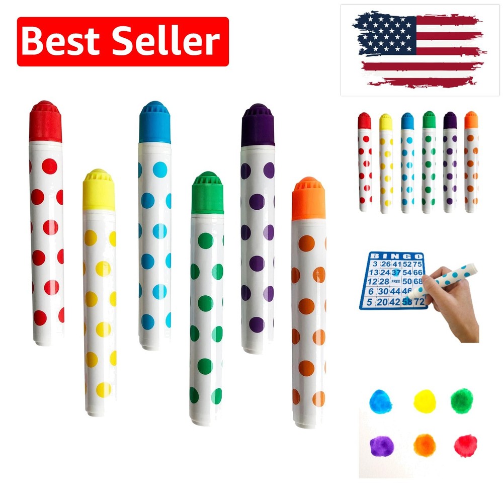 Bingo Daubers 6 Pack in Mixed Colors