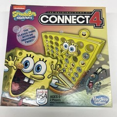 SpongeBob SquarePants Connect 4 Board Game Hasbro 2014 Complete Nickelodeon