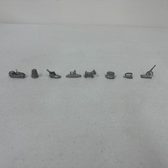 Vtg Monopoly Replacement Pieces 1961 Tokens 8 pcs Car Cannon 1960s