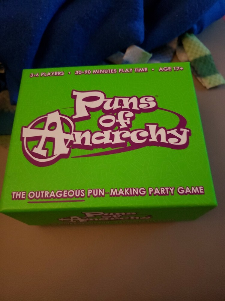 PUNS OF ANARCHY THE OUTRAGEOUS PUN MAKING PARTY CARD GAME OPEN BOX NEW