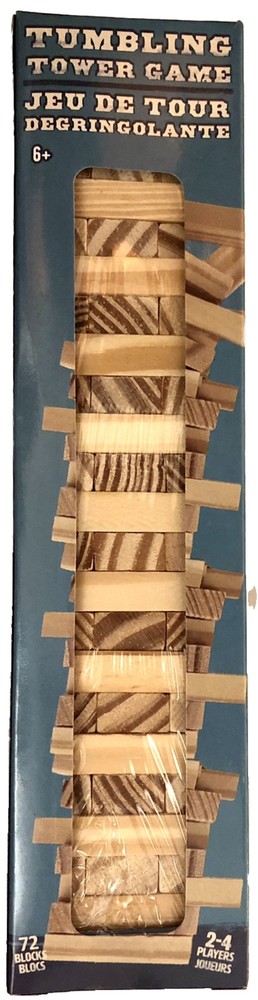 2 Tumbling Towers Stacking Game -72 Piece Set -Wood CRAFT Blocks,Great Fun. NIB