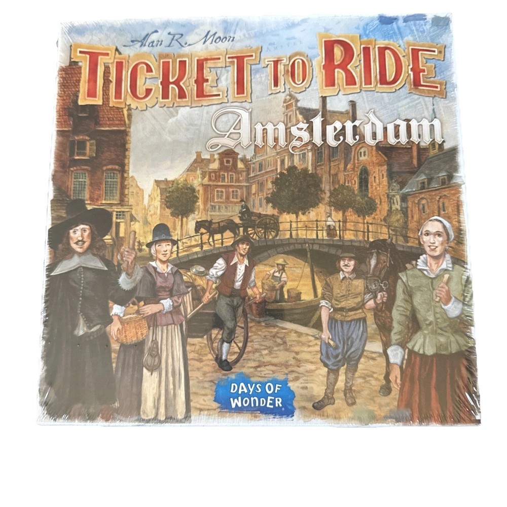 NEW! Ticket To Ride Amsterdam Board Game Days of Wonder Alan R Moon Train Cards