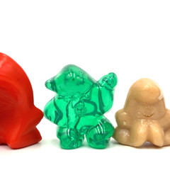 4 Different Classic Eggys Gogos Crazy Bones 1996 Super Eggy Mega Mutant