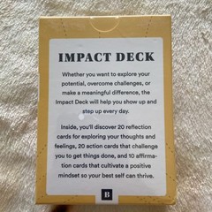 Impacted Deck Self-Help Mindfulness showing Up & Stepping Up 50 Prompts